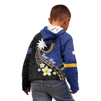 Personalised Nauru Kid Hoodie Naoero Proud Plumeria