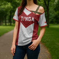 Tonga Rugby Custom Cross Shoulder Shirt Tonga Sea Eagles Go Champions LT01 - Polynesian Pride