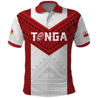Tonga Rugby Custom Polo Shirt Tonga Sea Eagles Go Champions LT01 Red - Polynesian Pride
