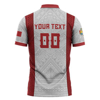 Tonga Rugby Custom Zipper Polo Shirt Tonga Sea Eagles Go Champions LT01 - Polynesian Pride