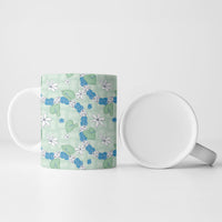 Hawaii Anthurium Tiare Pikake Lei Ceramic Mug Omaomao Lauhala Art Pattern LT01 - Polynesian Pride