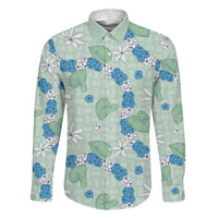 Hawaii Anthurium Tiare Pikake Lei Family Matching Off Shoulder Maxi Dress and Hawaiian Shirt Omaomao Lauhala Art Pattern
