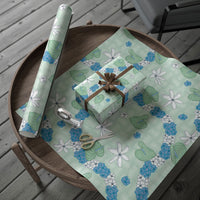 Hawaii Anthurium Tiare Pikake Lei Wrapping Paper Omaomao Lauhala Art Pattern