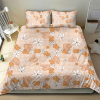 Hawaii Anthurium Tiare Pikake Lei Bedding Set Alani Lauhala Art Pattern LT01 - Polynesian Pride