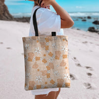 Hawaii Anthurium Tiare Pikake Lei Tote Bag Alani Lauhala Art Pattern