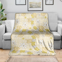 Hawaii Anthurium Tiare Pikake Lei Blanket Melemele Lauhala Art Pattern LT01 - Polynesian Pride