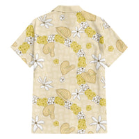 Hawaii Anthurium Tiare Pikake Lei Family Matching Summer Maxi Dress and Hawaiian Shirt Melemele Lauhala Art Pattern LT01 - Polynesian Pride