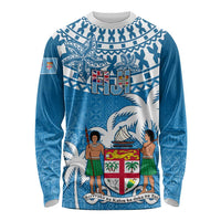 Fiji Long Sleeve Shirt Bula Fijian Tapa Pattern LT01