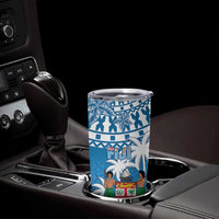 Personalised Fiji Tumbler Cup Bula Fijian Tapa Pattern