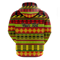 Custom Hawaii Christmas Hoodie Hawaiian Quilt Pattern Reggae Version LT01 - Polynesian Pride
