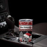 Custom New Zealand Christmas Tumbler Cup Maori Meri Kirihimete Moko LT01 - Polynesian Pride
