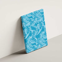 Tahiti Ninamu Tiare Floral Canvas Wall Art Monstera Palm Tropical Leaves - Polynesian Pride