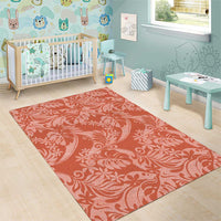 Tahiti Puatou Tiare Floral Area Rug Monstera Palm Tropical Leaves - Polynesian Pride