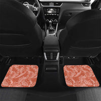 Tahiti Puatou Tiare Floral Car Mats Monstera Palm Tropical Leaves - Polynesian Pride