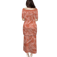 Tahiti Puatou Tiare Floral Puletasi Monstera Palm Tropical Leaves - Polynesian Pride