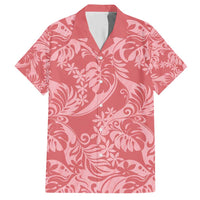 Tahiti Tarona Tiare Floral Hawaiian Shirt Monstera Palm Tropical Leaves - Polynesian Pride