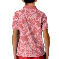 Tahiti Tarona Tiare Floral Kid Polo Shirt Monstera Palm Tropical Leaves - Polynesian Pride