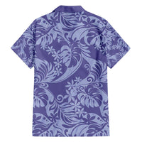Tahiti Vareau Tiare Floral Family Matching Off Shoulder Short Dress and Hawaiian Shirt Monstera Palm Tropical Leaves LT01 - Polynesian Pride