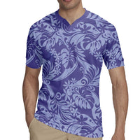 Tahiti Vareau Tiare Floral Rugby Jersey Monstera Palm Tropical Leaves LT01 - Polynesian Pride
