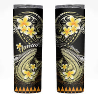 Hawaii Skinny Tumbler Polynesian Shark with Kakau Gold Version