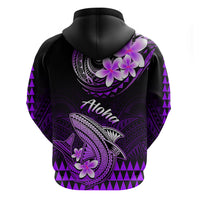 Hawaii Hoodie Polynesian Shark with Kakau Purple Version LT01 - Polynesian Pride