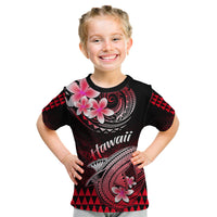 Hawaii Kid T Shirt Polynesian Shark with Kakau Red Version LT01 Red - Polynesian Pride