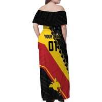 Custom PNG Family Matching Off Shoulder Maxi Dress and Hawaiian Shirt The Kumuls Are On A Roll