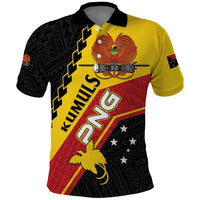 Custom PNG Polo Shirt The Kumuls Are On A Roll LT01 Black - Polynesian Pride
