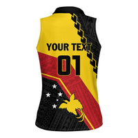 Custom PNG Women Sleeveless Polo Shirt The Kumuls Are On A Roll LT01 - Polynesian Pride