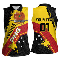 Custom PNG Women Sleeveless Polo Shirt The Kumuls Are On A Roll LT01 - Polynesian Pride