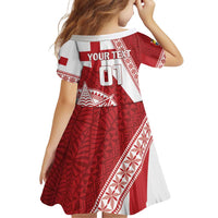 Custom Tonga Rugby Mate Maa Family Matching Puletasi and Hawaiian Shirt Ngatu Pattern LT01 - Polynesian Pride