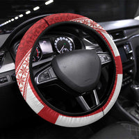 Tonga Rugby Mate Maa Steering Wheel Cover Ngatu Pattern