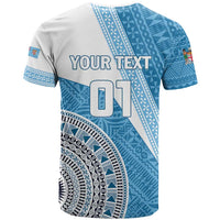 Custom Fiji Rugby Bati T Shirt Tapa Pattern LT01 - Polynesian Pride