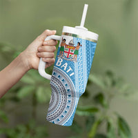Fiji Rugby Bati Tumbler With Handle Tapa Pattern