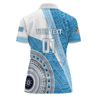 Custom Fiji Rugby Bati Women Polo Shirt Tapa Pattern LT01 - Polynesian Pride