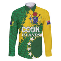 Custom Cook Islands Rugby Kukis Family Matching Short Sleeve Bodycon Dress and Hawaiian Shirt Circle Stars