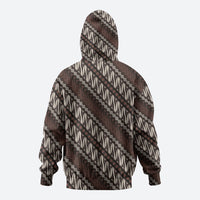 Yogyakarta Parang Batik Motifs Hoodie Indonesian Traditional Pattern