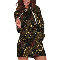 Batik Sekar Jagad Hoodie Dress Indonesian Traditional Pattern