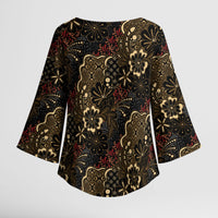 Batik Sekar Jagad Kimono Sleeve Blouse Indonesian Traditional Pattern