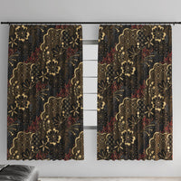 Batik Sekar Jagad Window Curtain Indonesian Traditional Pattern