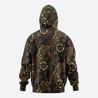 Batik Sekar Jagad Zip Hoodie Indonesian Traditional Pattern