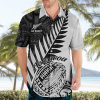 New Zealand Silver Fern Rugby Hawaiian Shirt Aotearoa Maori White Version LT01 - Polynesian Pride