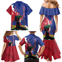 Personalised Haiti Le Marron Inconnu Family Matching Mermaid Dress and Hawaiian Shirt Dashiki Mix Polynesian Pattern LT01 - Polynesian Pride