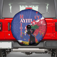 Haiti Le Marron Inconnu Spare Tire Cover Dashiki Mix Polynesian Pattern