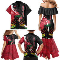 Personalised Ayiti Neg Marron Family Matching Mermaid Dress and Hawaiian Shirt Dashiki Mix Polynesian Pattern LT01 - Polynesian Pride