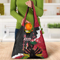 Ayiti Neg Marron Grocery Bag Dashiki Mix Polynesian Pattern