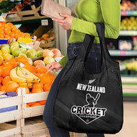 New Zealand Cricket Grocery Bag Aotearoa Black Cap Come On LT01 - Polynesian Pride