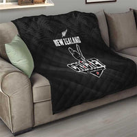 New Zealand Cricket Quilt Aotearoa Black Cap Come On LT01 - Polynesian Pride