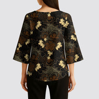 Javanese Batik Semen Kimono Sleeve Blouse Indonesian Traditional Pattern