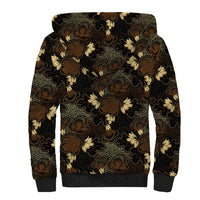 Javanese Batik Semen Sherpa Hoodie Indonesian Traditional Pattern